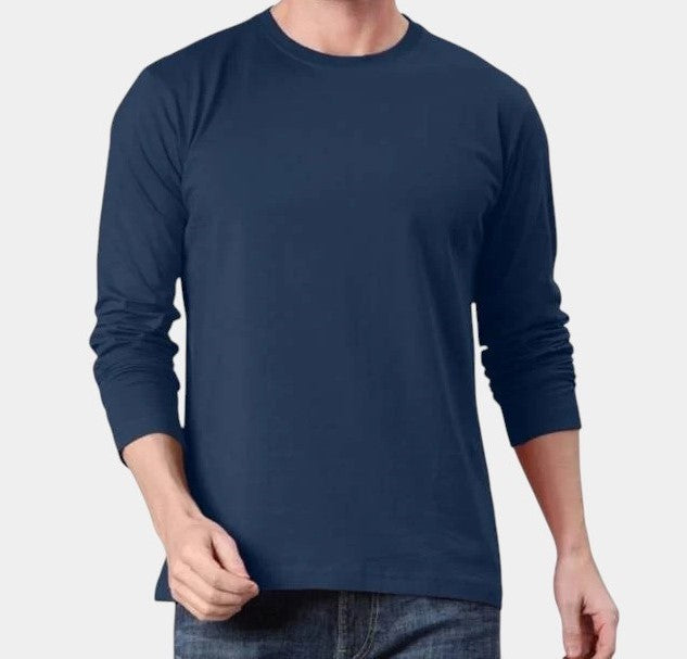 Manga Larga de Hombre Cuello Redondo