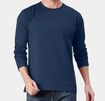 Manga Larga de Hombre Cuello Redondo