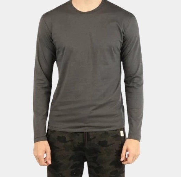 Manga Larga de Hombre Cuello Redondo