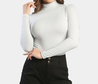 Manga Larga de Mujer Cuello Alto