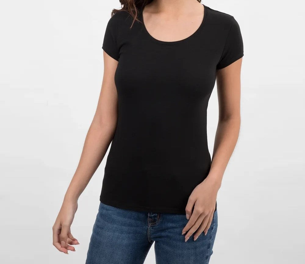 Polo de Mujer Cuello Rendondo Manga Corta