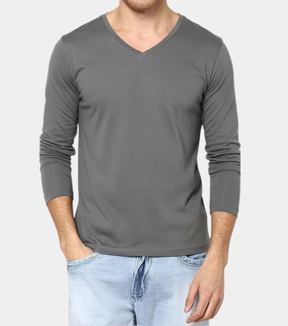 Manga Larga de Hombre Cuello V