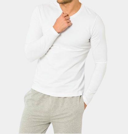 Manga Larga de Hombre Cuello V